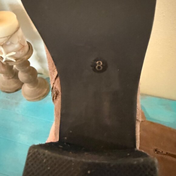 Jeffery Campbell Women's Brown Suede Boho Slouch Cottage OTK Boots Size 8 - Picture 9 of 10